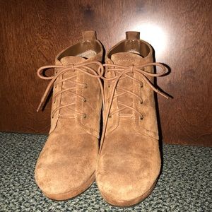 Jessica Simpson wedged booties